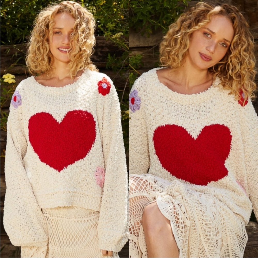 POL Embroidered Sweater sz L - Picture 2 of 8